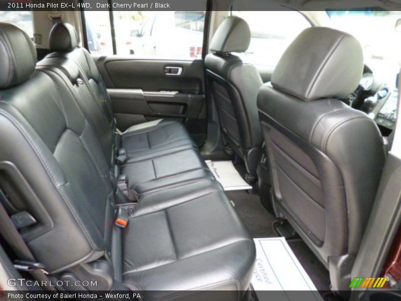 Dark Cherry Pearl / Black 2011 Honda Pilot EX-L 4WD