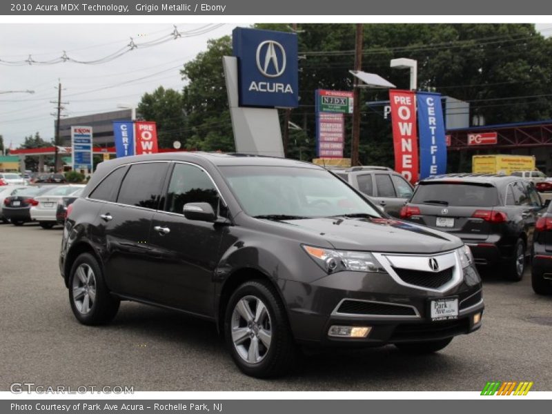 Grigio Metallic / Ebony 2010 Acura MDX Technology