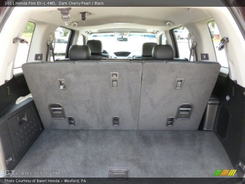 Dark Cherry Pearl / Black 2011 Honda Pilot EX-L 4WD