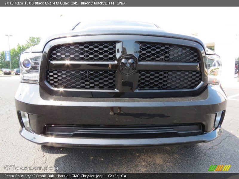 Black / Black/Diesel Gray 2013 Ram 1500 Black Express Quad Cab