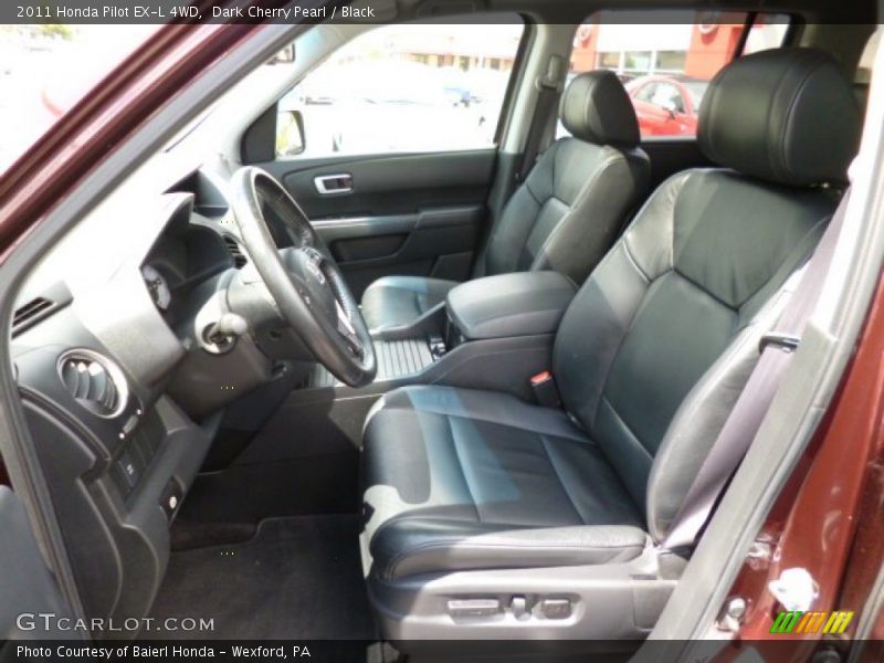 Dark Cherry Pearl / Black 2011 Honda Pilot EX-L 4WD