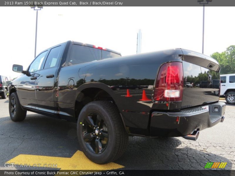 Black / Black/Diesel Gray 2013 Ram 1500 Black Express Quad Cab