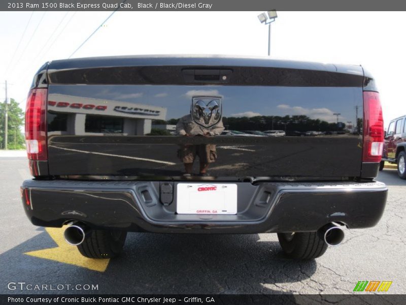 Black / Black/Diesel Gray 2013 Ram 1500 Black Express Quad Cab