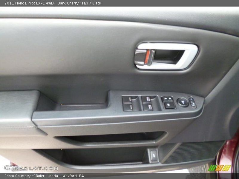 Dark Cherry Pearl / Black 2011 Honda Pilot EX-L 4WD