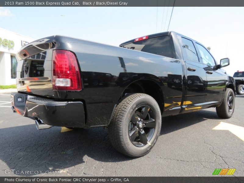 Black / Black/Diesel Gray 2013 Ram 1500 Black Express Quad Cab