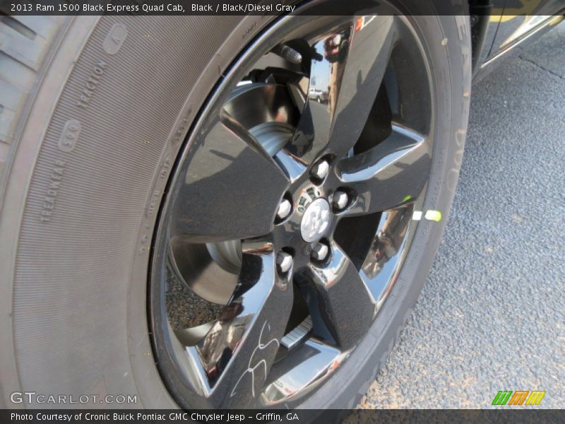 Black / Black/Diesel Gray 2013 Ram 1500 Black Express Quad Cab