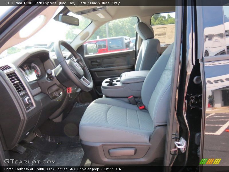 Black / Black/Diesel Gray 2013 Ram 1500 Black Express Quad Cab