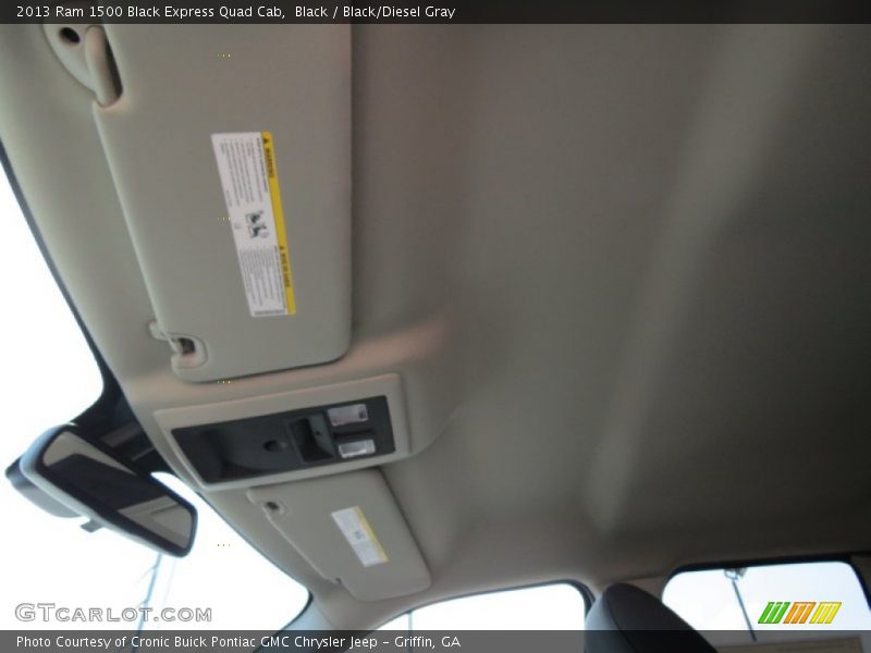 Black / Black/Diesel Gray 2013 Ram 1500 Black Express Quad Cab