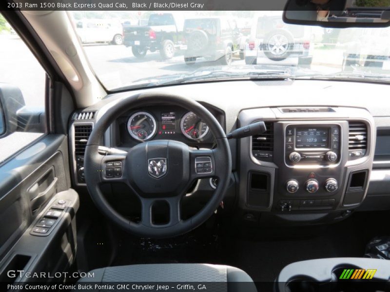 Black / Black/Diesel Gray 2013 Ram 1500 Black Express Quad Cab