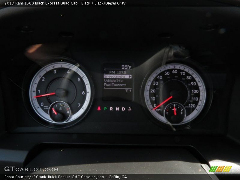 Black / Black/Diesel Gray 2013 Ram 1500 Black Express Quad Cab