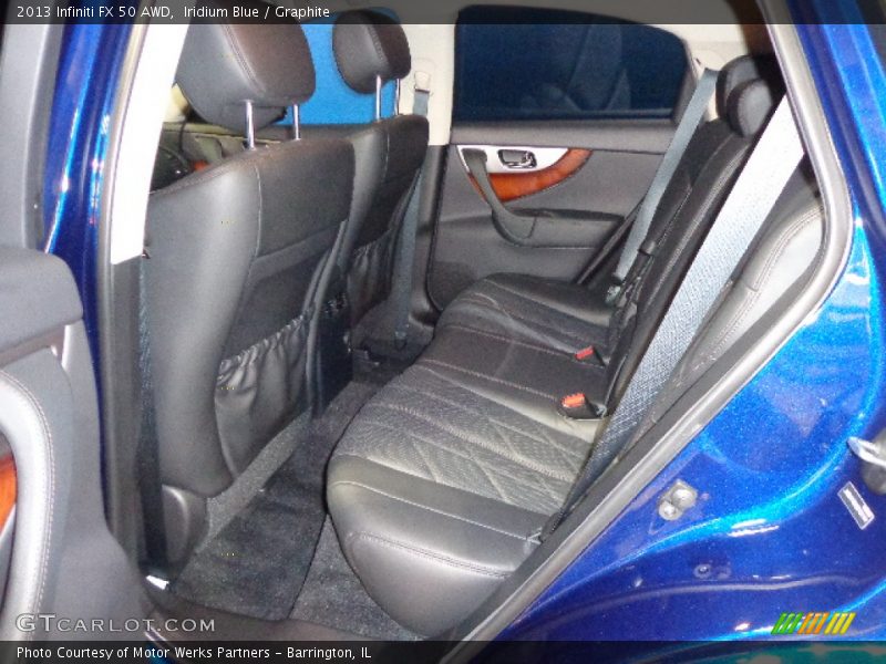 Rear Seat of 2013 FX 50 AWD