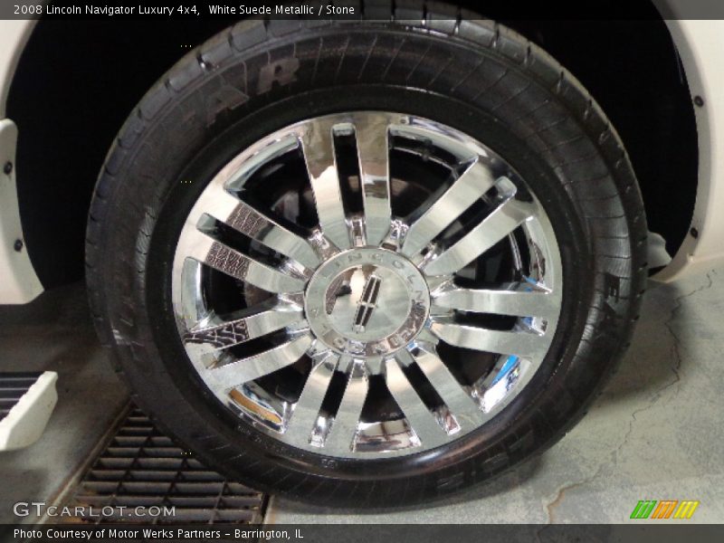 White Suede Metallic / Stone 2008 Lincoln Navigator Luxury 4x4