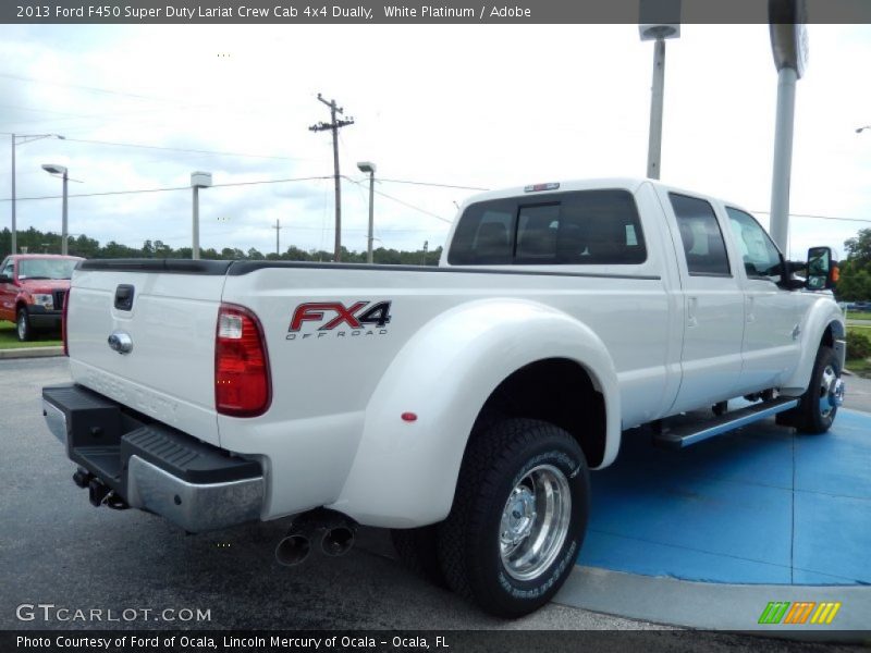  2013 F450 Super Duty Lariat Crew Cab 4x4 Dually White Platinum