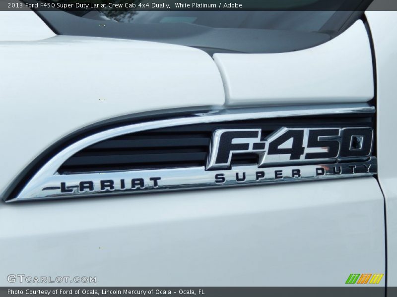 White Platinum / Adobe 2013 Ford F450 Super Duty Lariat Crew Cab 4x4 Dually