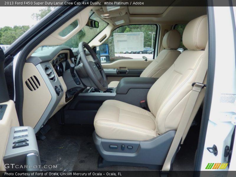 Front Seat of 2013 F450 Super Duty Lariat Crew Cab 4x4 Dually