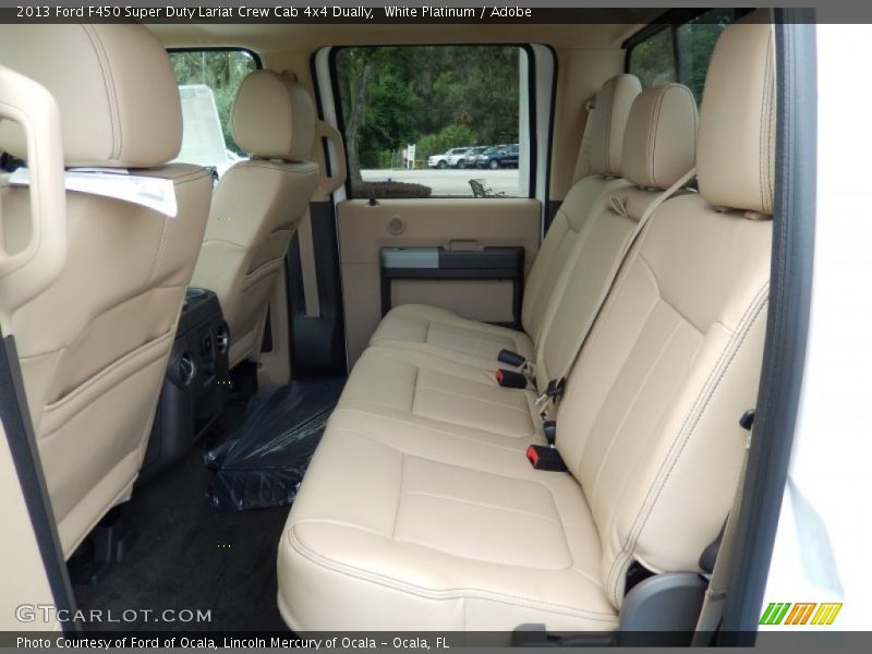 Rear Seat of 2013 F450 Super Duty Lariat Crew Cab 4x4 Dually