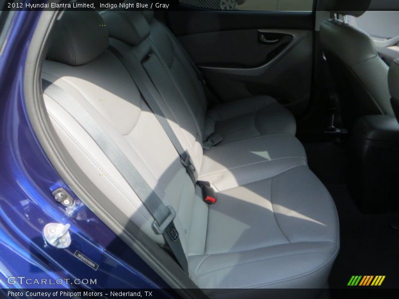 Indigo Night Blue / Gray 2012 Hyundai Elantra Limited