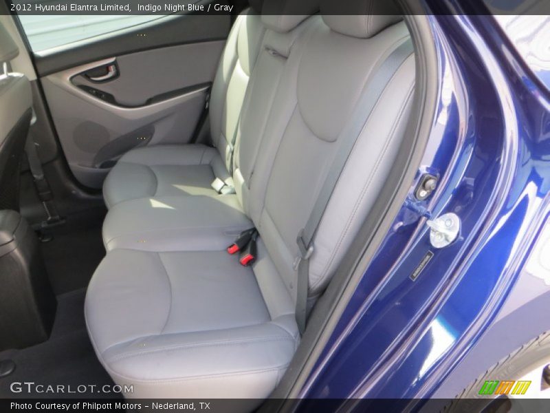 Indigo Night Blue / Gray 2012 Hyundai Elantra Limited