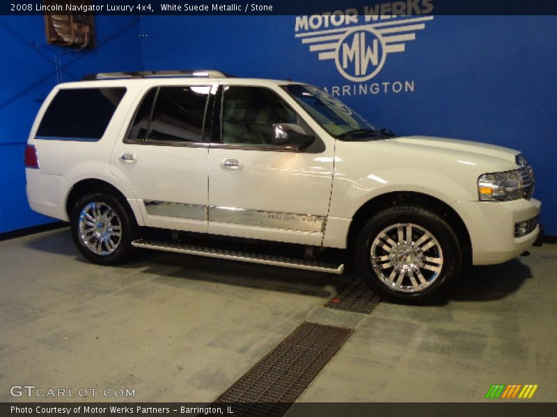 White Suede Metallic / Stone 2008 Lincoln Navigator Luxury 4x4