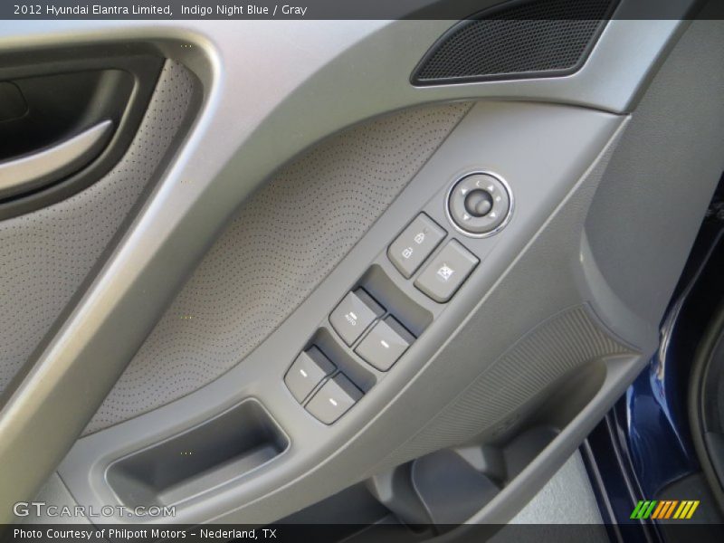Indigo Night Blue / Gray 2012 Hyundai Elantra Limited