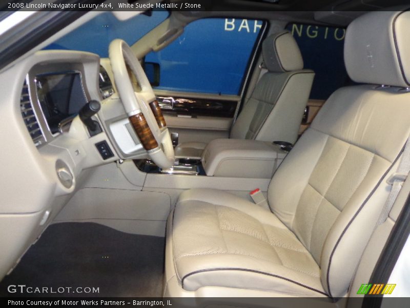 White Suede Metallic / Stone 2008 Lincoln Navigator Luxury 4x4