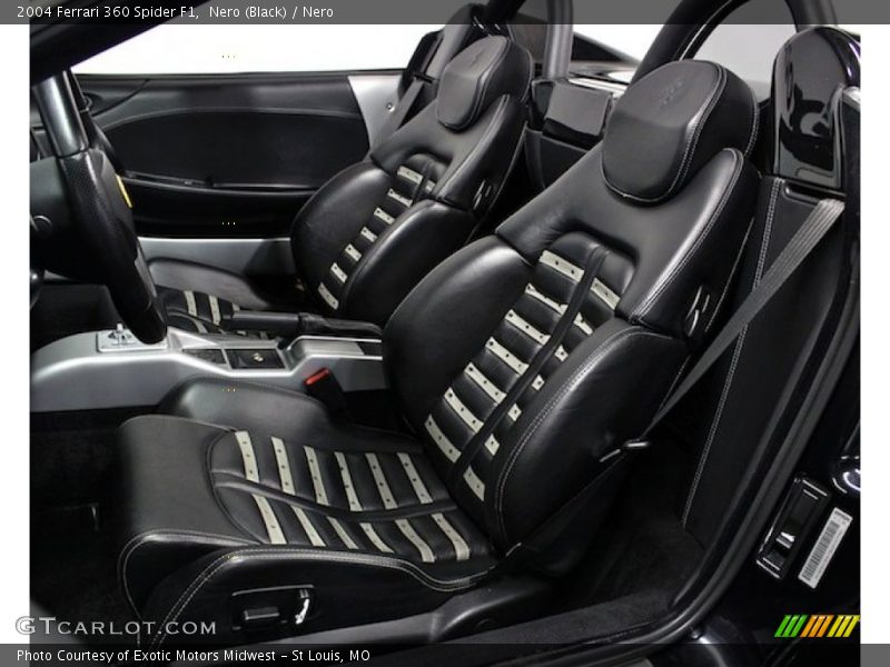 Front Seat of 2004 360 Spider F1