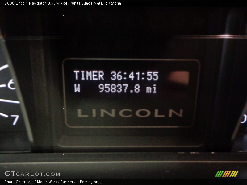 White Suede Metallic / Stone 2008 Lincoln Navigator Luxury 4x4