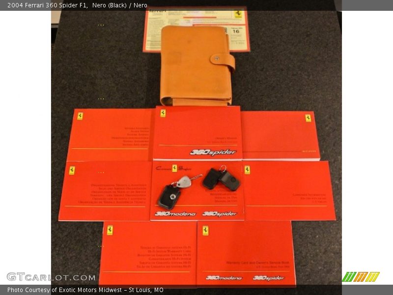 Books/Manuals of 2004 360 Spider F1