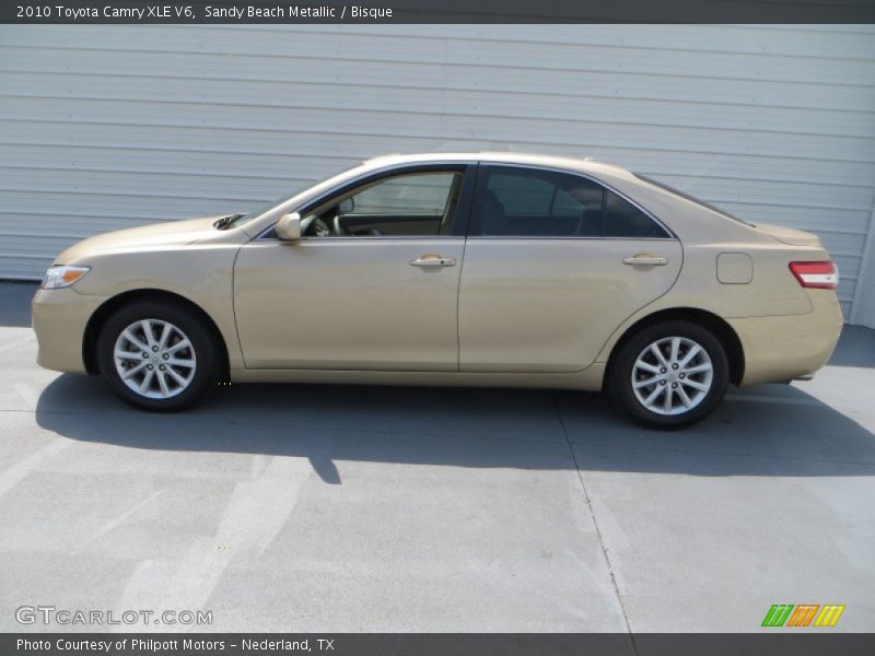 Sandy Beach Metallic / Bisque 2010 Toyota Camry XLE V6