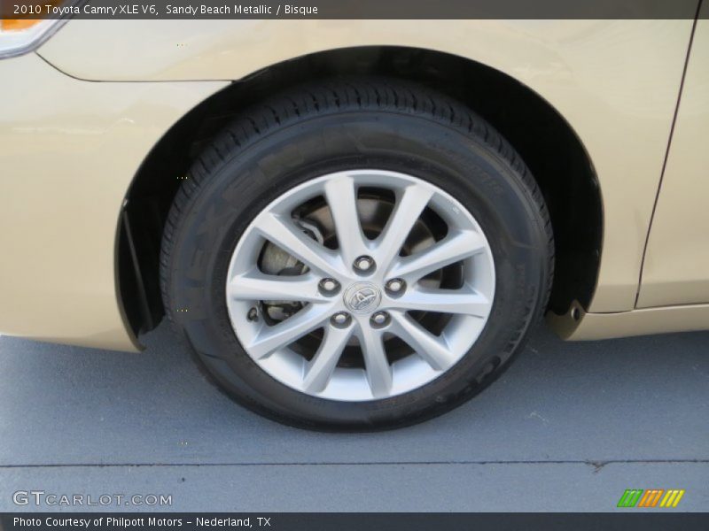 Sandy Beach Metallic / Bisque 2010 Toyota Camry XLE V6