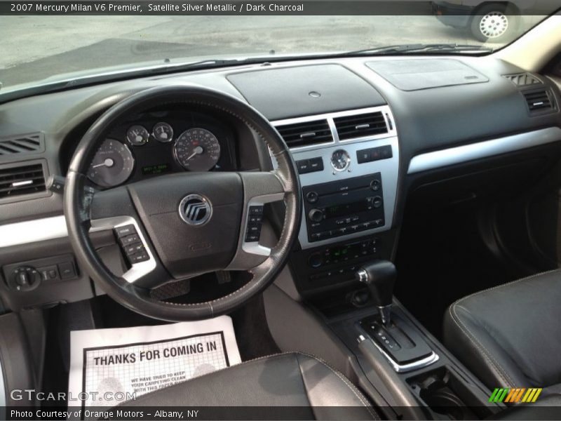 Satellite Silver Metallic / Dark Charcoal 2007 Mercury Milan V6 Premier