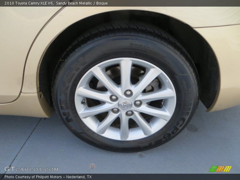 Sandy Beach Metallic / Bisque 2010 Toyota Camry XLE V6