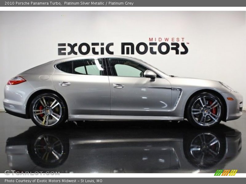 Platinum Silver Metallic / Platinum Grey 2010 Porsche Panamera Turbo