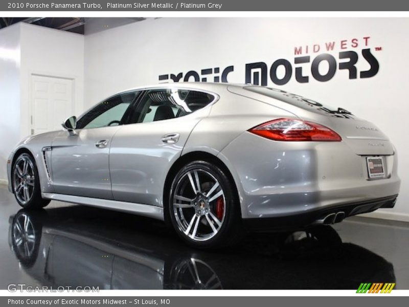 Platinum Silver Metallic / Platinum Grey 2010 Porsche Panamera Turbo