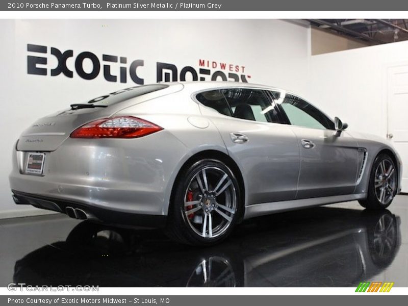 Platinum Silver Metallic / Platinum Grey 2010 Porsche Panamera Turbo