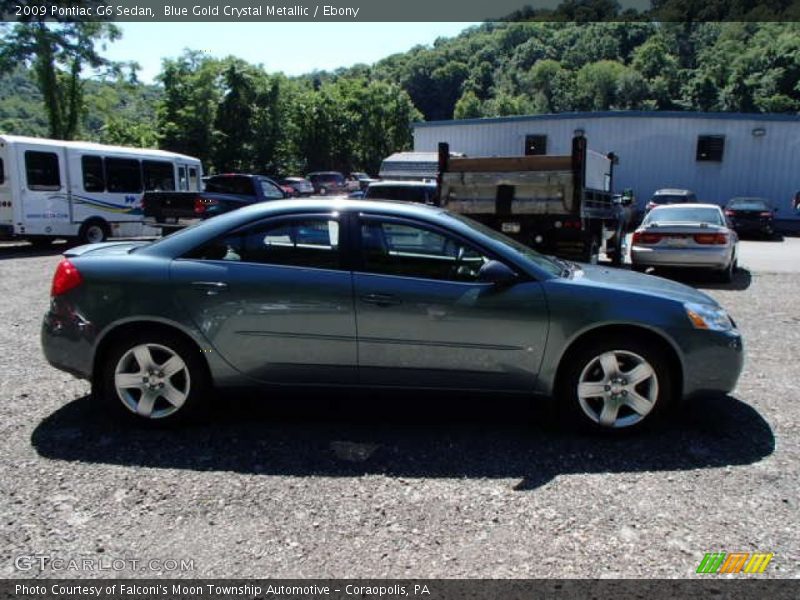 Blue Gold Crystal Metallic / Ebony 2009 Pontiac G6 Sedan