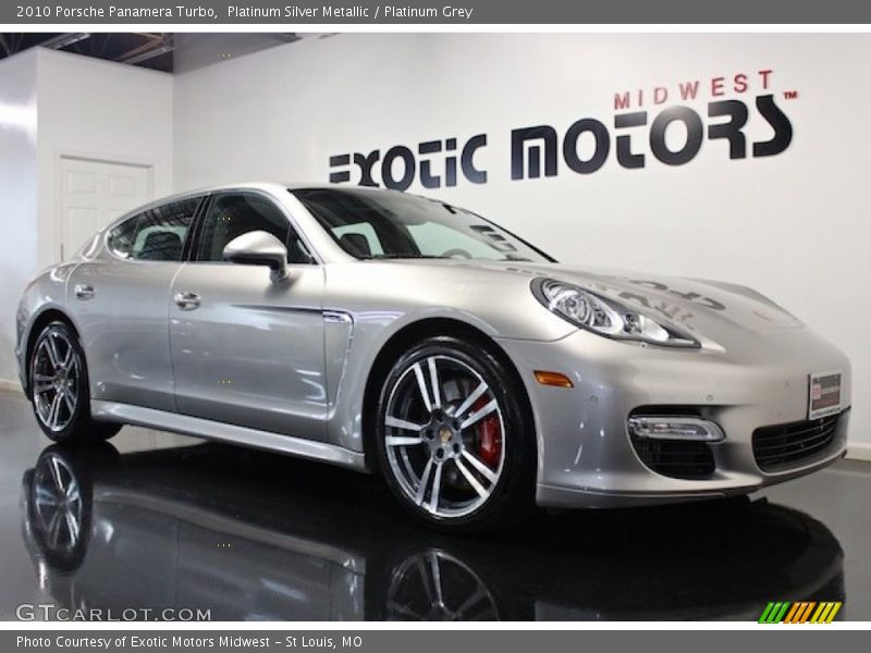 Platinum Silver Metallic / Platinum Grey 2010 Porsche Panamera Turbo