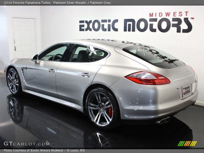 Platinum Silver Metallic / Platinum Grey 2010 Porsche Panamera Turbo
