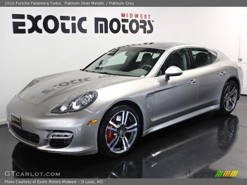 Platinum Silver Metallic / Platinum Grey 2010 Porsche Panamera Turbo