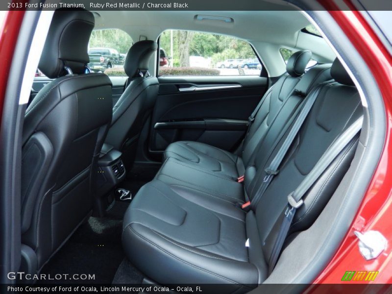 Ruby Red Metallic / Charcoal Black 2013 Ford Fusion Titanium
