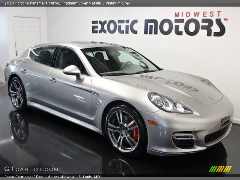 Platinum Silver Metallic / Platinum Grey 2010 Porsche Panamera Turbo