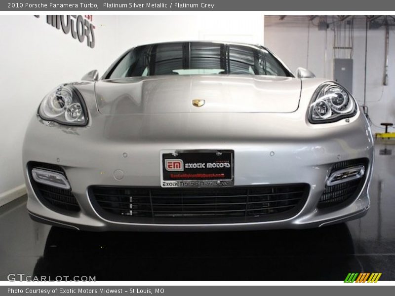 Platinum Silver Metallic / Platinum Grey 2010 Porsche Panamera Turbo
