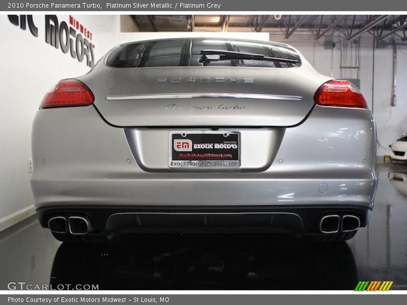 Platinum Silver Metallic / Platinum Grey 2010 Porsche Panamera Turbo