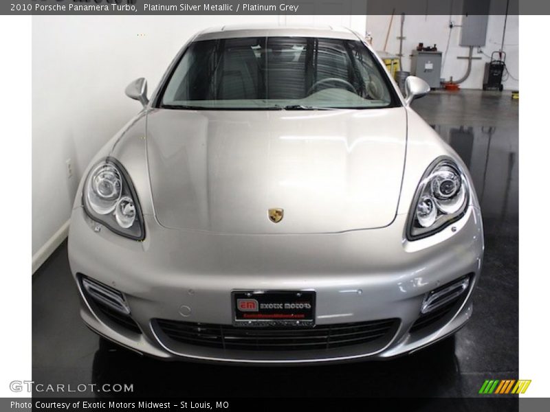Platinum Silver Metallic / Platinum Grey 2010 Porsche Panamera Turbo