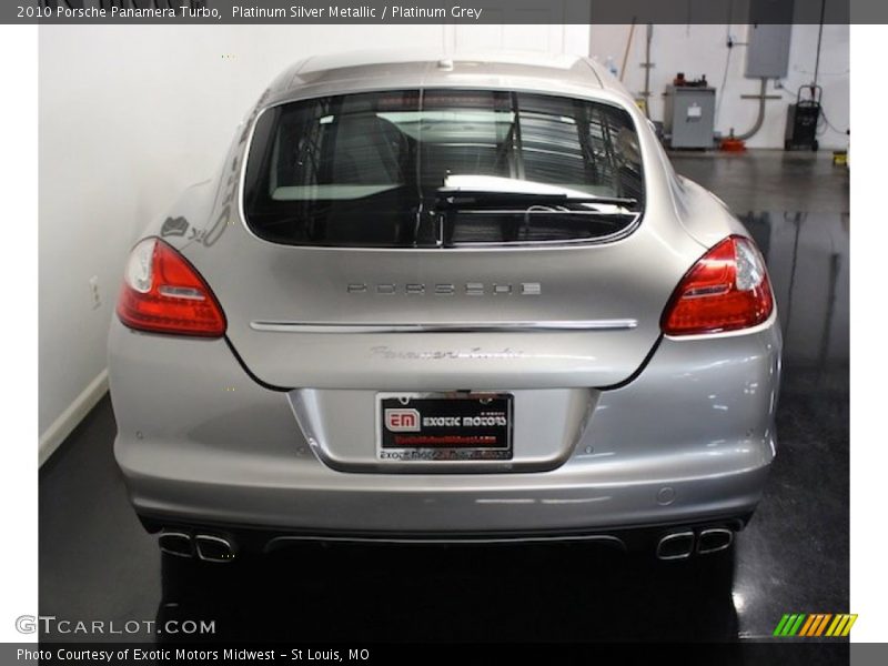 Platinum Silver Metallic / Platinum Grey 2010 Porsche Panamera Turbo