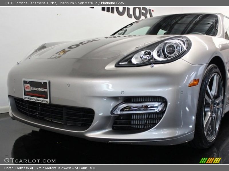 Platinum Silver Metallic / Platinum Grey 2010 Porsche Panamera Turbo