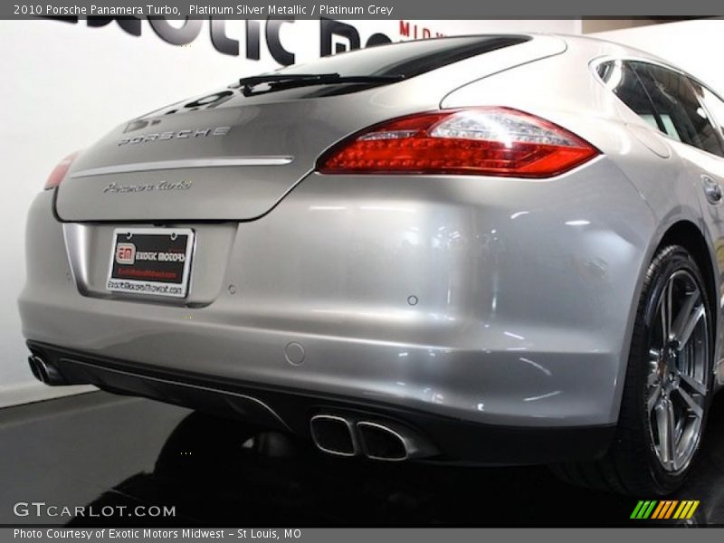 Platinum Silver Metallic / Platinum Grey 2010 Porsche Panamera Turbo