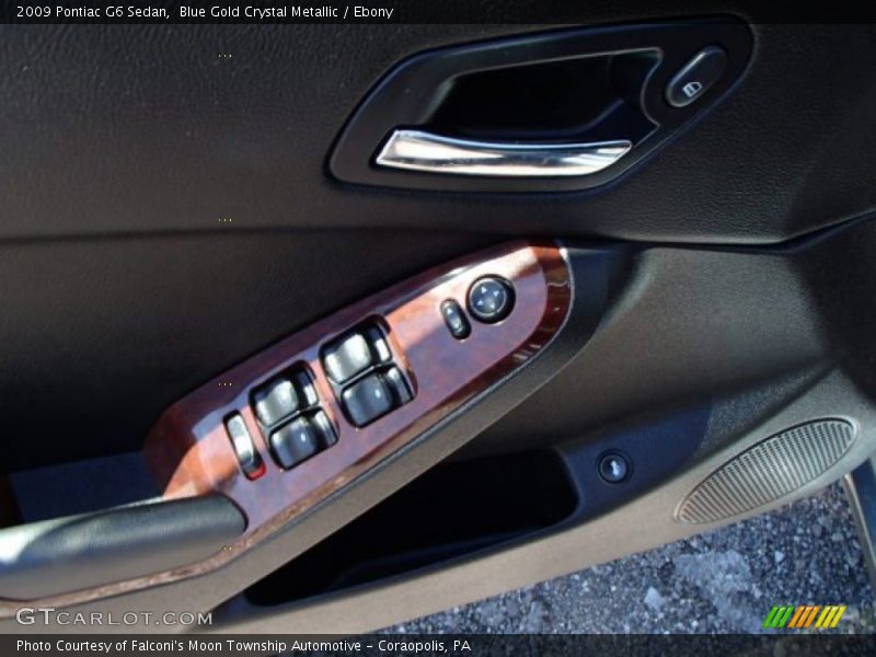 Blue Gold Crystal Metallic / Ebony 2009 Pontiac G6 Sedan