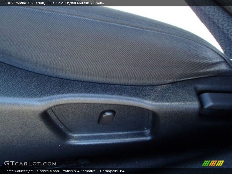 Blue Gold Crystal Metallic / Ebony 2009 Pontiac G6 Sedan