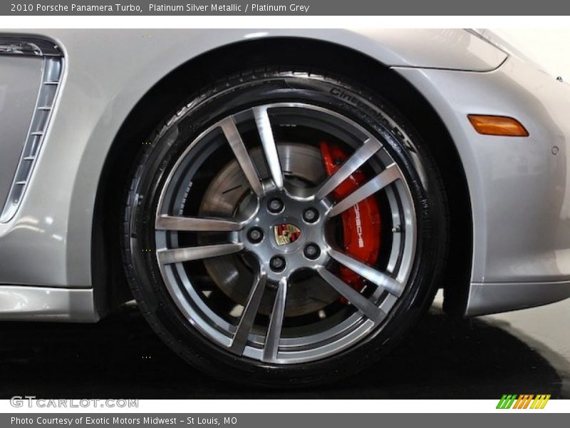 Platinum Silver Metallic / Platinum Grey 2010 Porsche Panamera Turbo
